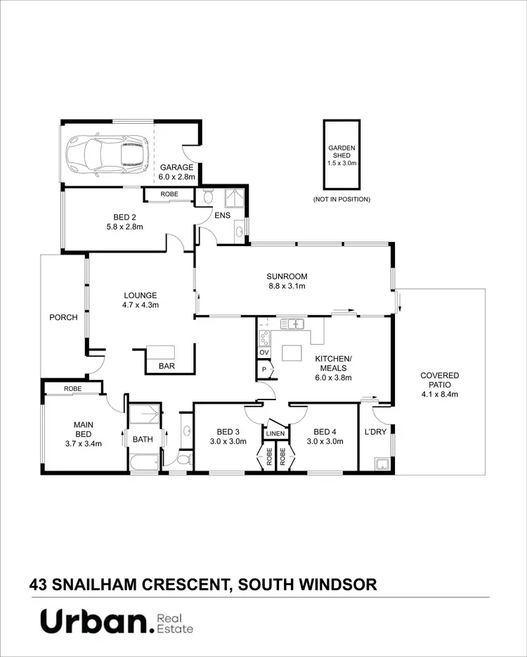Floorplan of Homely house listing, 43 Snailham Crescent, South Windsor NSW 2756