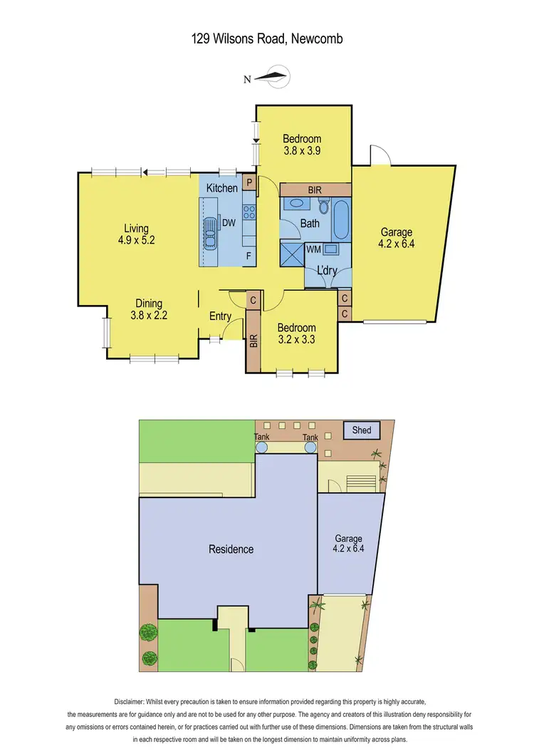 Floorplan of Homely unit listing, 129 Wilsons Road, Newcomb VIC 3219