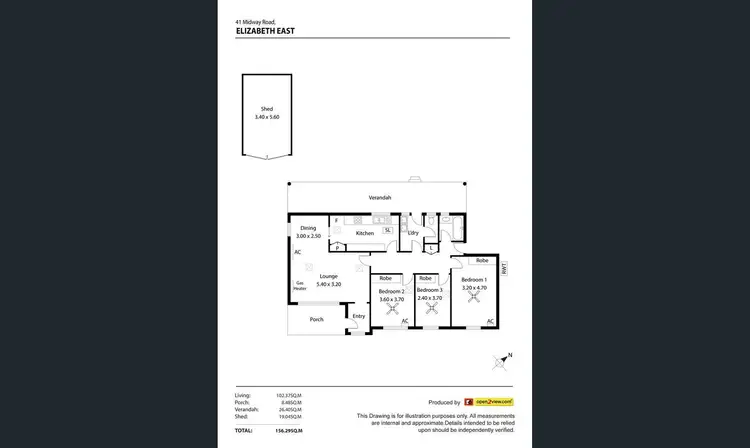 Floorplan of Homely house listing, 41 Midway Road, Elizabeth East SA 5112