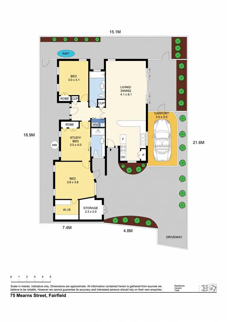 Floorplan of Homely house listing, 75 Mearns Street, Fairfield QLD 4103