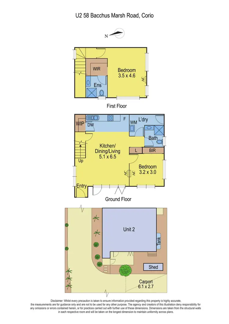 Floorplan of Homely unit listing, 2/58 Bacchus Marsh Road, Corio VIC 3214