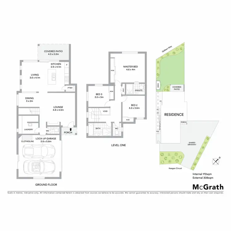 Floorplan of Homely semi-detached listing, 1/49 Keegan Circuit, Currumbin Waters QLD 4223
