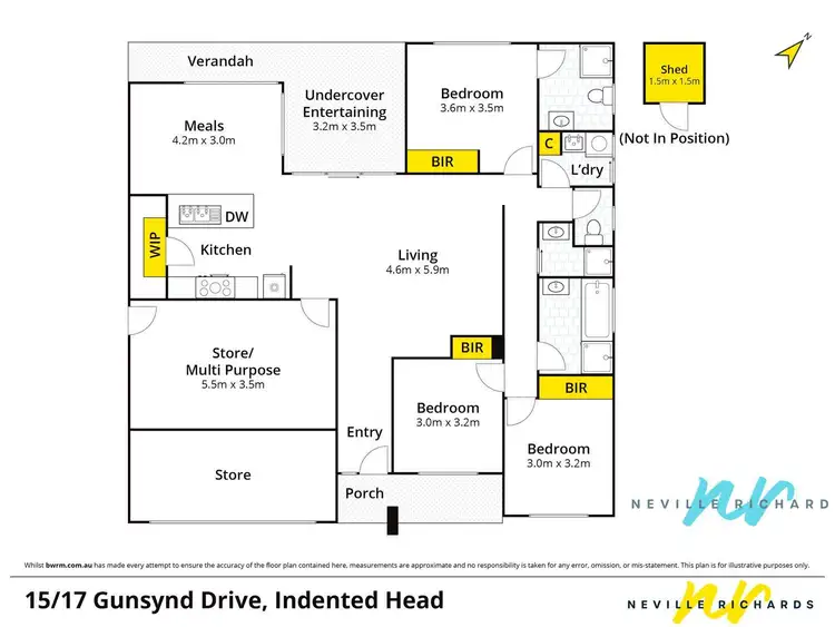 Floorplan of Homely house listing, 15-17 Gunsynd Drive, Indented Head VIC 3223