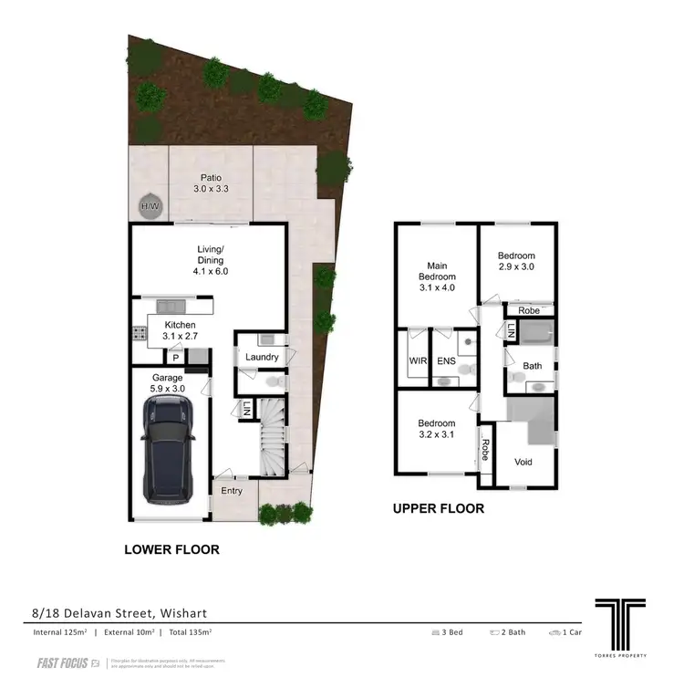Floorplan of Homely townhouse listing, 8/18 Delavan Street, Wishart QLD 4122