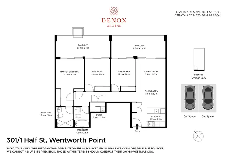 Floorplan of Homely apartment listing, 301/1 Half Street, Wentworth Point NSW 2127