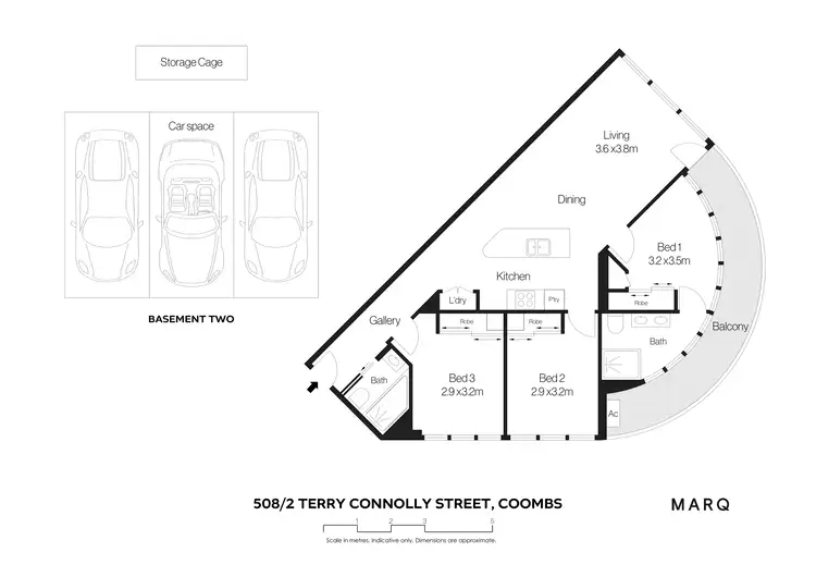Floorplan of Homely apartment listing, 508/2 Terry Connolly Street, Coombs ACT 2611