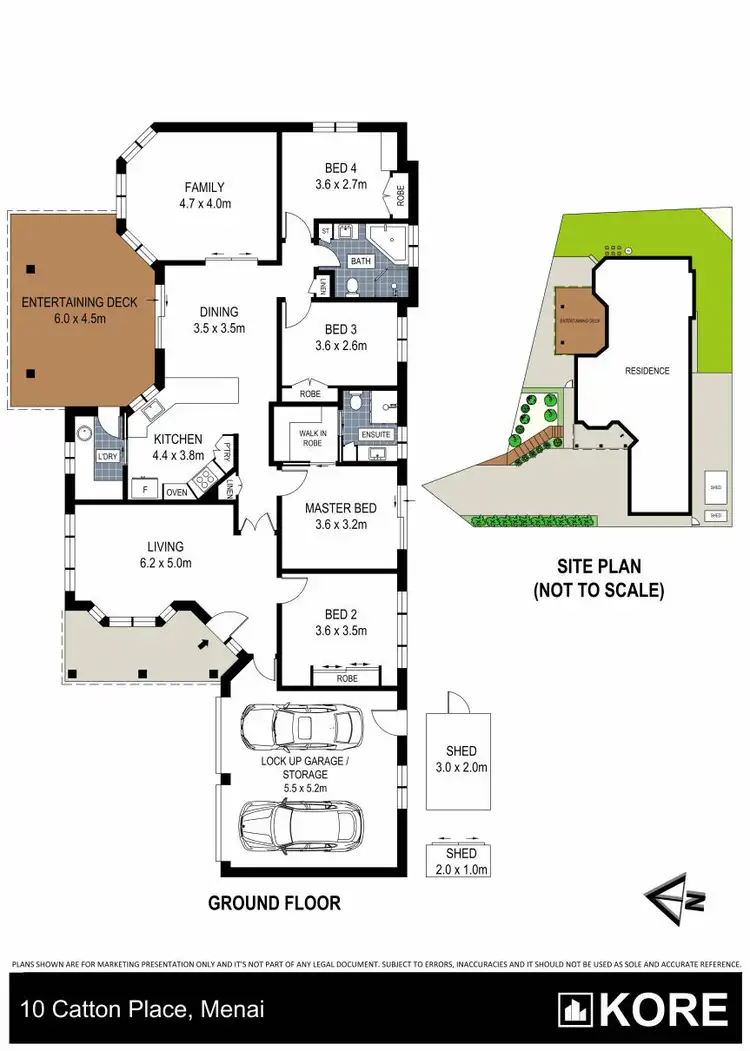 Floorplan of Homely house listing, 10 Catton Place, Menai NSW 2234