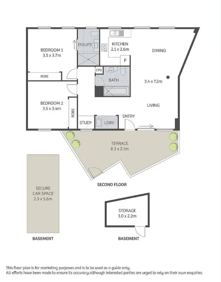 Floorplan of Homely apartment listing, 11/21-25 Coulson Street, Erskineville NSW 2043