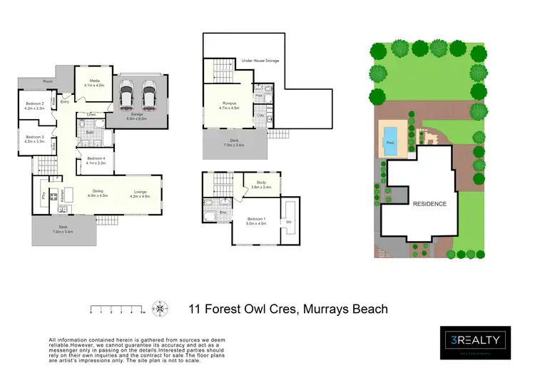 Floorplan of Homely house listing, 11 Forest Owl Crescent, Murrays Beach NSW 2281