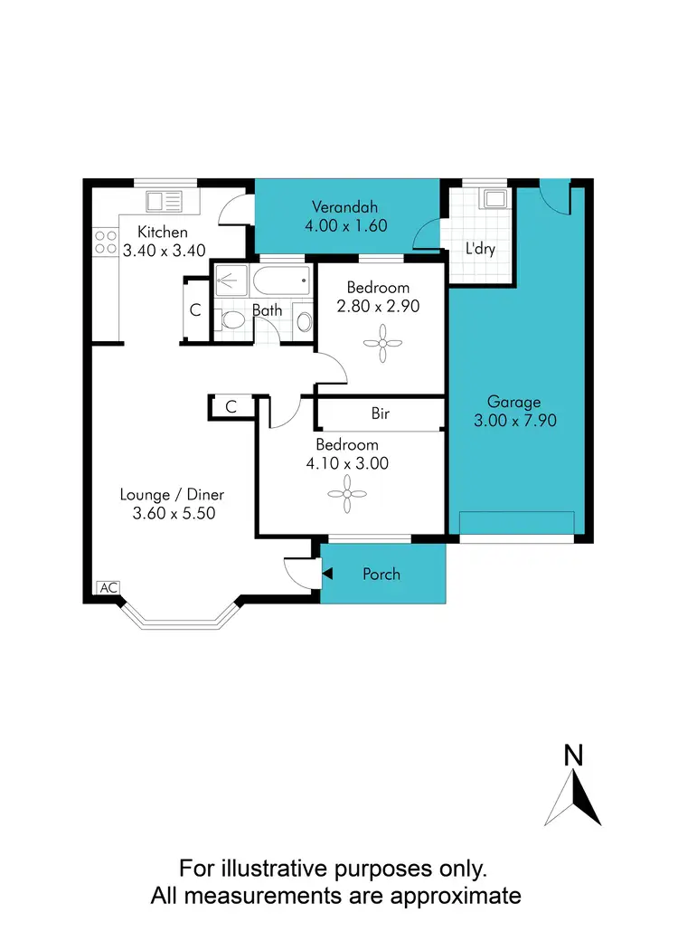 Floorplan of Homely unit listing, 3/25 Austral Terrace, Morphettville SA 5043