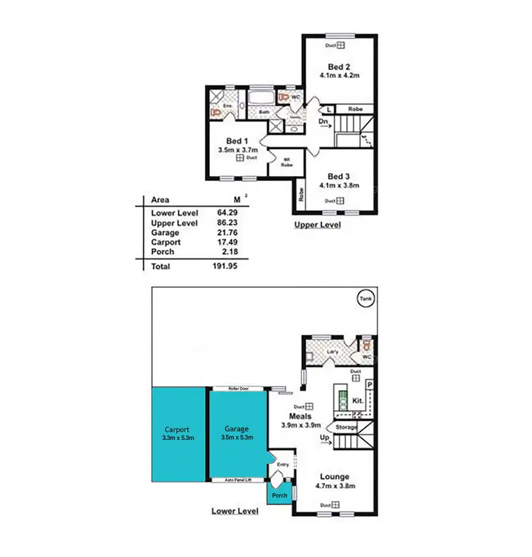 Floorplan of Homely townhouse listing, 2/7 Griffiths Road, Plympton Park SA 5038