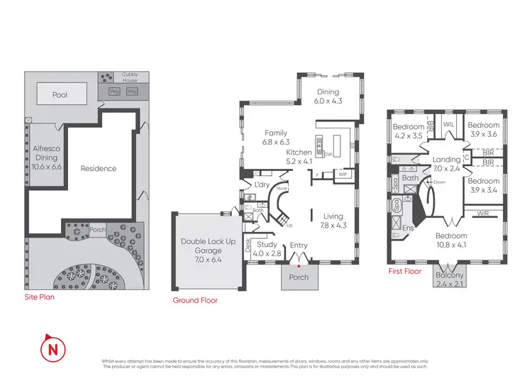 Floorplan of Homely house listing, 12 CJ Dennis Place, Point Cook VIC 3030