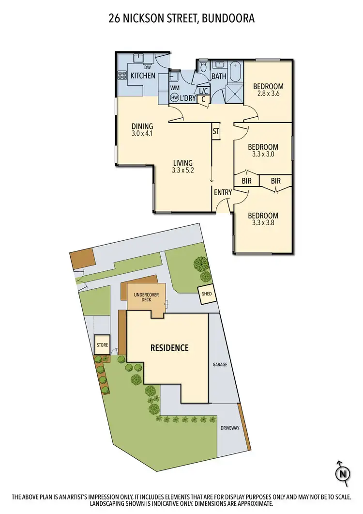 Floorplan of Homely house listing, 26 Nickson Street, Bundoora VIC 3083