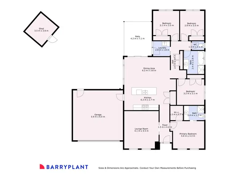 Floorplan of Homely house listing, 6 Remi Court, Mildura VIC 3500