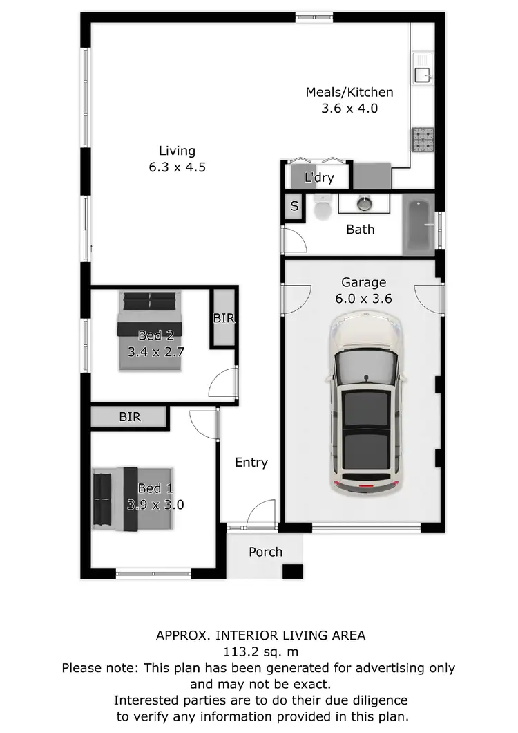 Floorplan of Homely townhouse listing, 4 Lange Street, Wodonga VIC 3690