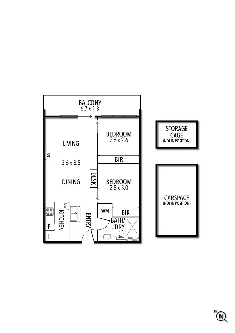 Floorplan of Homely apartment listing, 407/201 High Street, Prahran VIC 3181
