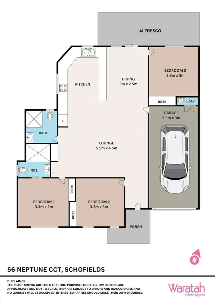 Floorplan of Homely villa listing, 56 Neptune Circuit, Schofields NSW 2762