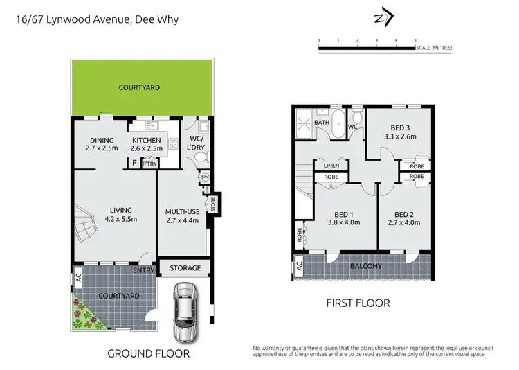 Floorplan of Homely townhouse listing, 16/67 Lynwood Avenue, Dee Why NSW 2099
