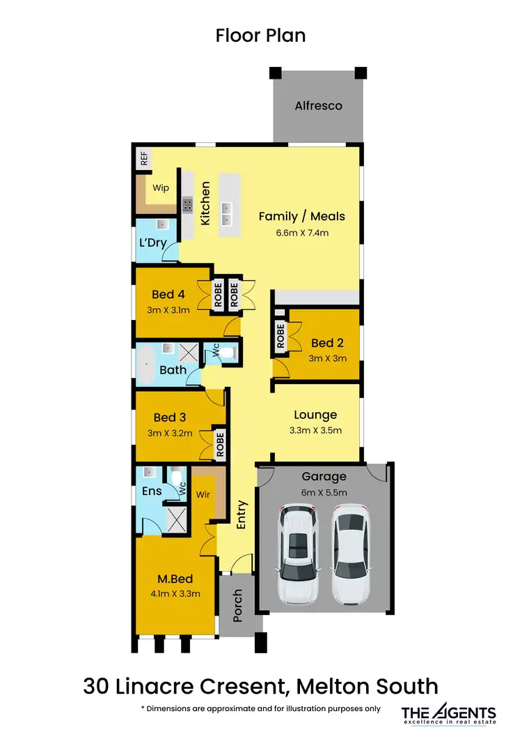 Floorplan of Homely house listing, 30 Linacre Crescent, Melton South VIC 3338