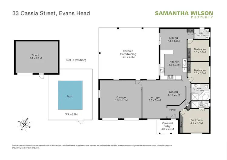 Floorplan of Homely house listing, 33 Cassia Street, Evans Head NSW 2473
