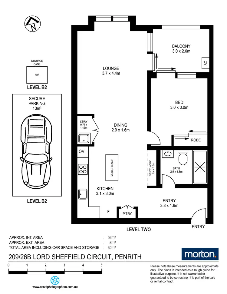Floorplan of Homely apartment listing, 209/26B Lord Sheffield Circuit, Penrith NSW 2750
