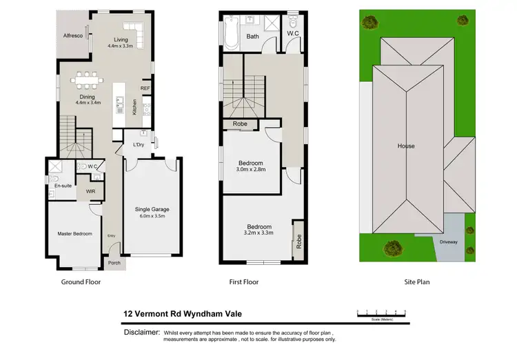 Floorplan of Homely house listing, 12 Vermont Road, Wyndham Vale VIC 3024