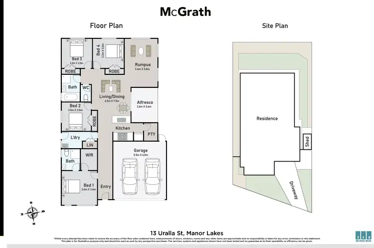 Floorplan of Homely house listing, 13 Uralla Street, Manor Lakes VIC 3024