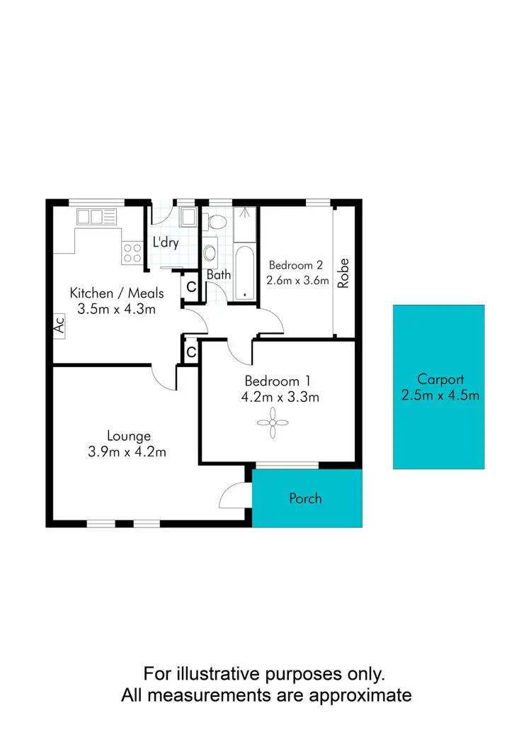Floorplan of Homely unit listing, 5/11 East Parade, Kingswood SA 5062