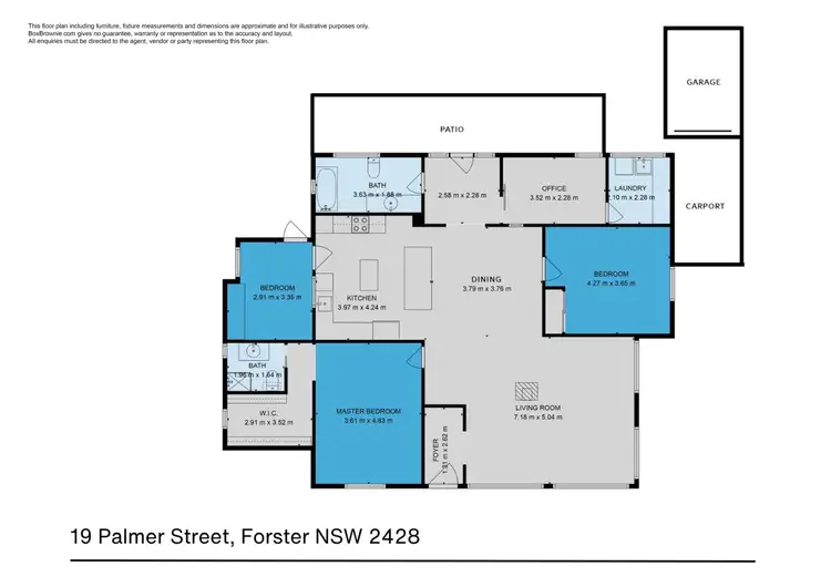 Floorplan of Homely house listing, 19 Palmer Street, Forster NSW 2428