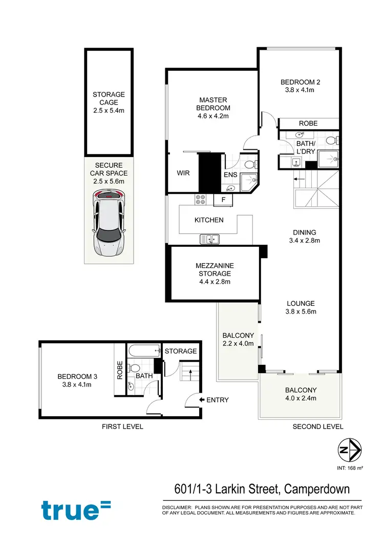 Floorplan of Homely apartment listing, 601/1-3 Larkin Street, Camperdown NSW 2050