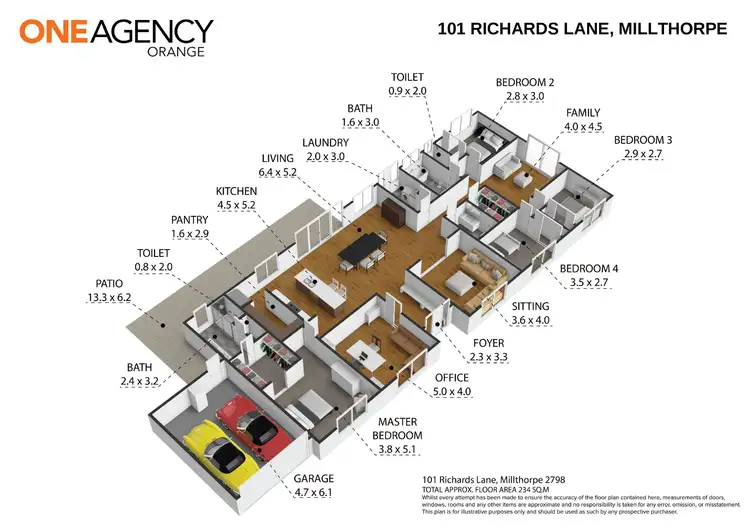 Floorplan of Homely house listing, 101 Richards Lane, Millthorpe NSW 2798