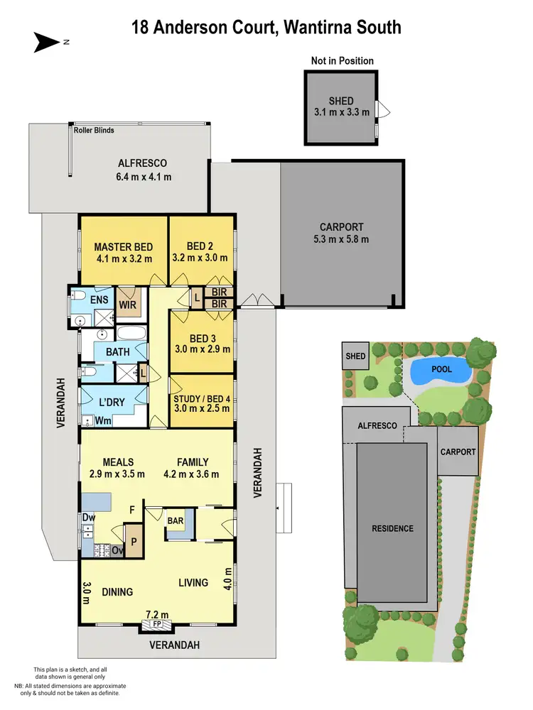 Floorplan of Homely house listing, 18 Anderson Court, Wantirna South VIC 3152