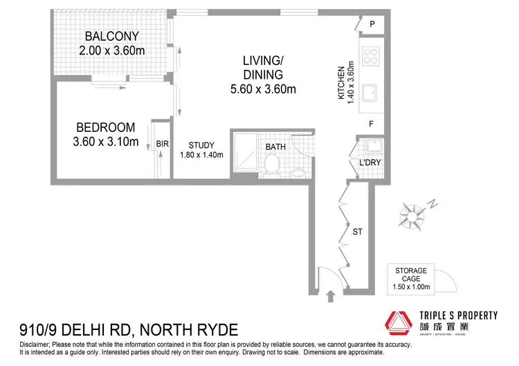 Floorplan of Homely apartment listing, Level 9/910/9 Delhi Road, North Ryde NSW 2113