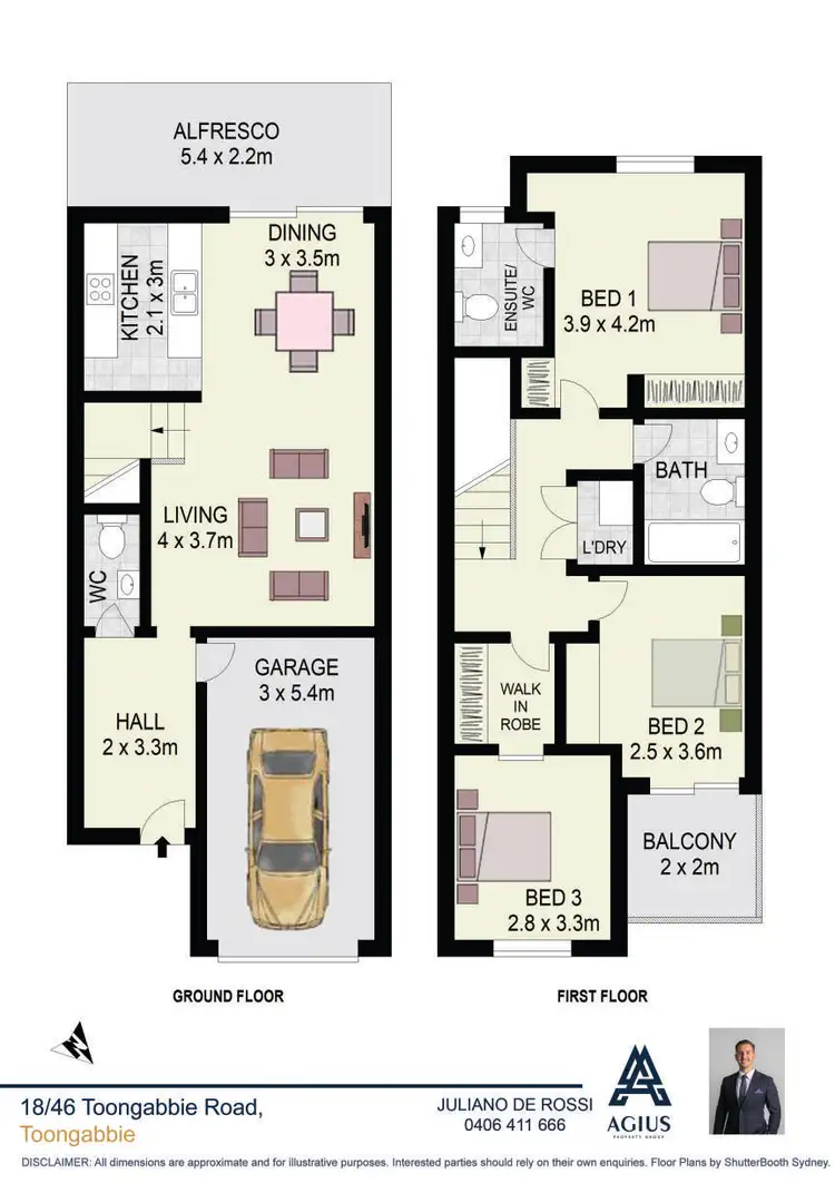 Floorplan of Homely house listing, 18/46 Toongabbie Road, Toongabbie NSW 2146