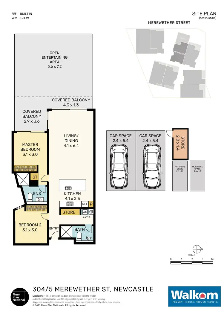 Floorplan of Homely apartment listing, 304/5 Merewether Street, Newcastle NSW 2300