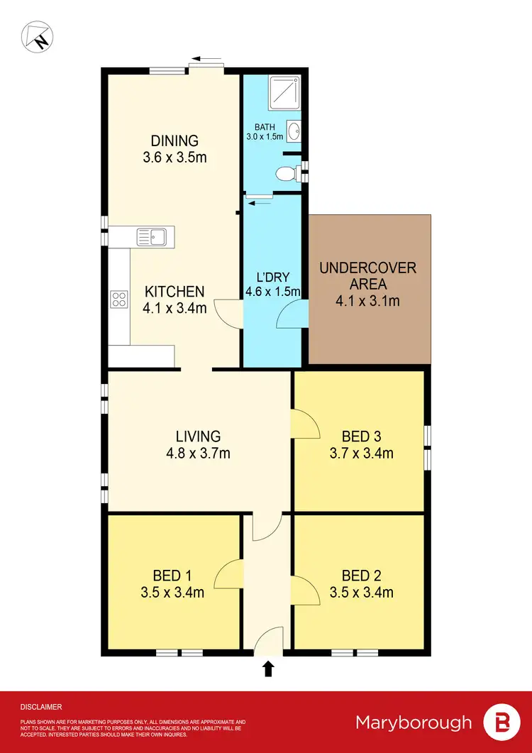 Floorplan of Homely house listing, 13 Fraser Street, Maryborough VIC 3465