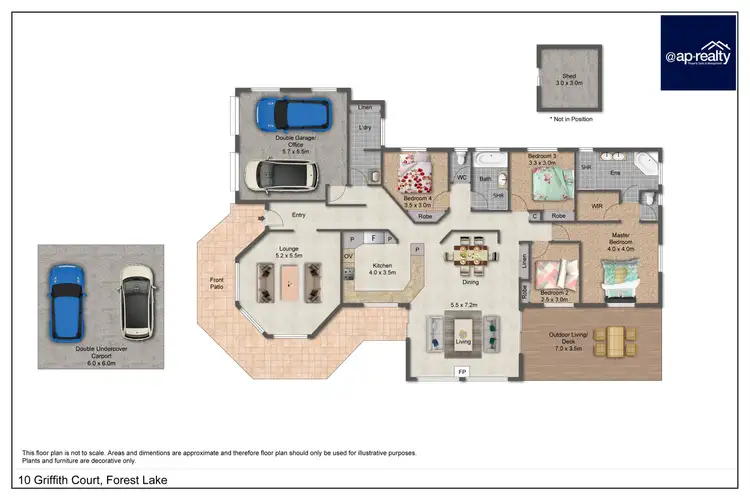 Floorplan of Homely house listing, 10 Griffith Court, Forest Lake QLD 4078