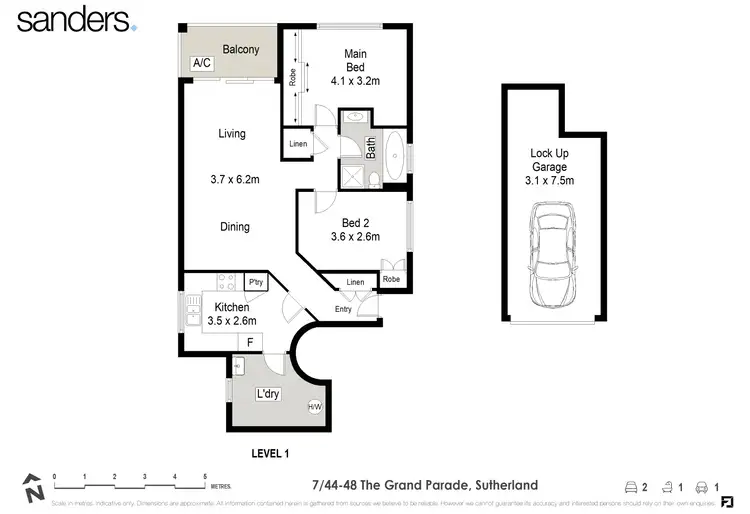Floorplan of Homely unit listing, 7/44-48 The Grand Parade, Sutherland NSW 2232
