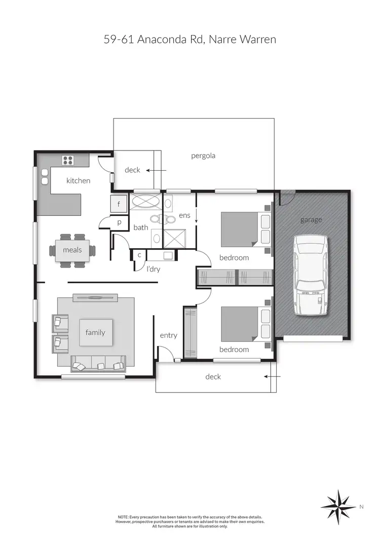 Floorplan of Homely house listing, 59-61 Anaconda Road, Narre Warren VIC 3805