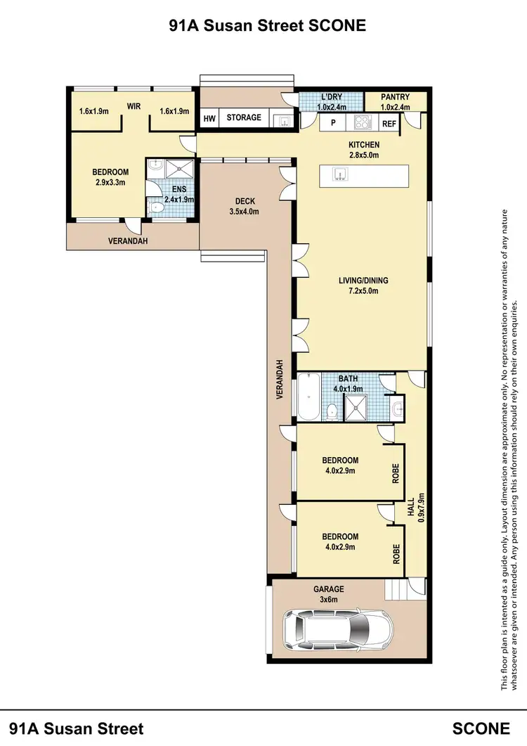 Floorplan of Homely house listing, 91A Susan Street, Scone NSW 2337