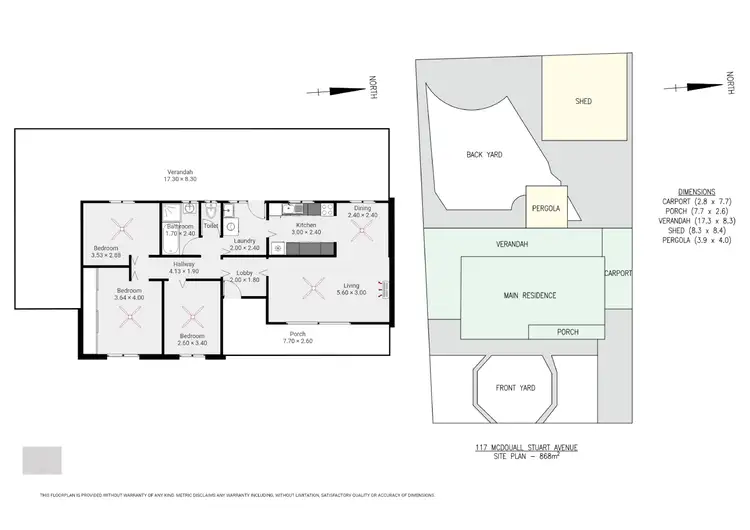 Floorplan of Homely house listing, 117 McDouall Stuart Avenue, Whyalla Stuart SA 5608