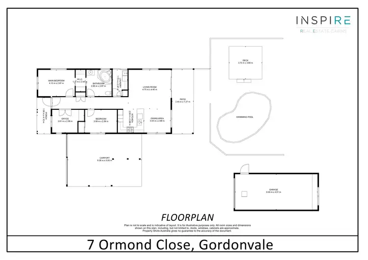 Floorplan of Homely house listing, 7 Ormond Close, Gordonvale QLD 4865