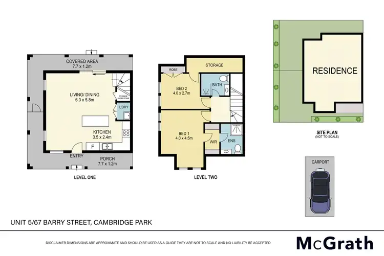 Floorplan of Homely townhouse listing, 5/67 Barry Street, Cambridge Park NSW 2747