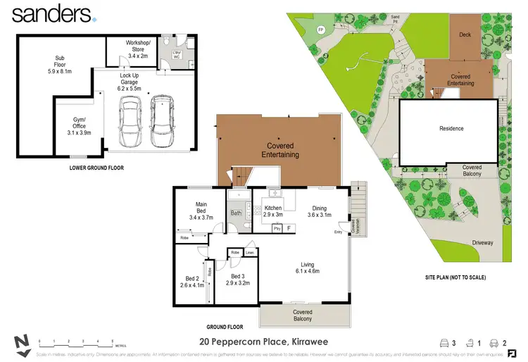 Floorplan of Homely house listing, 20 Peppercorn Place, Kirrawee NSW 2232