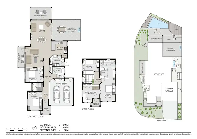 Floorplan of Homely house listing, 2 Rigel Court, Robina QLD 4226