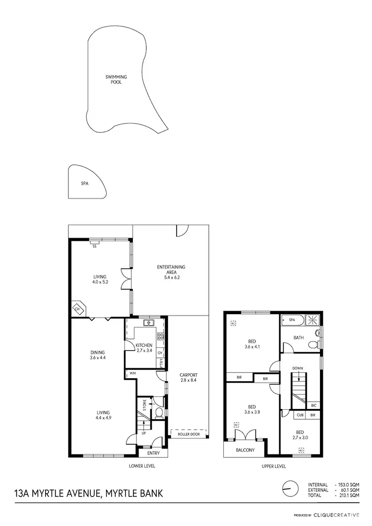 Floorplan of Homely house listing, 13a Myrtle Avenue, Myrtle Bank SA 5064