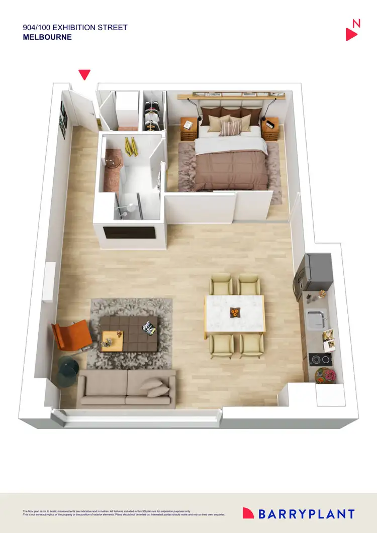 Floorplan of Homely apartment listing, 904/100 Exhibition Street, Melbourne VIC 3000