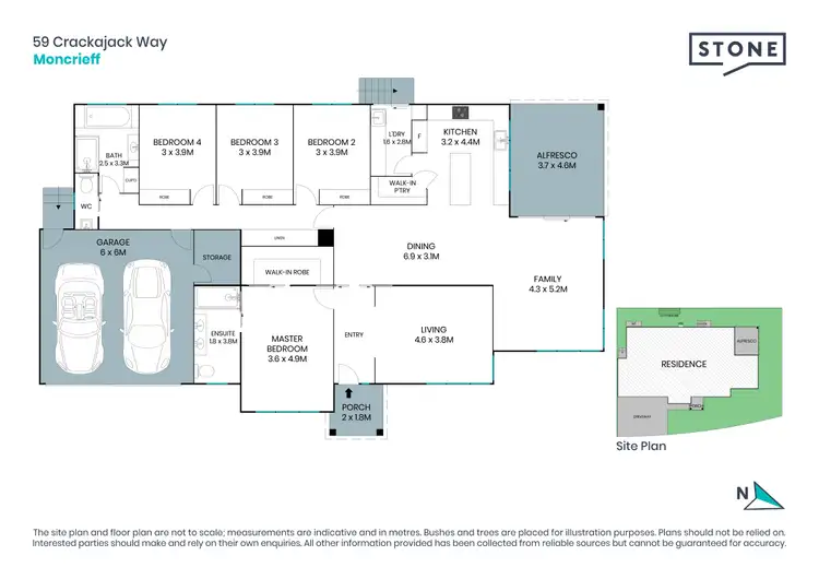 Floorplan of Homely house listing, 59 Crackajack Way, Moncrieff ACT 2914