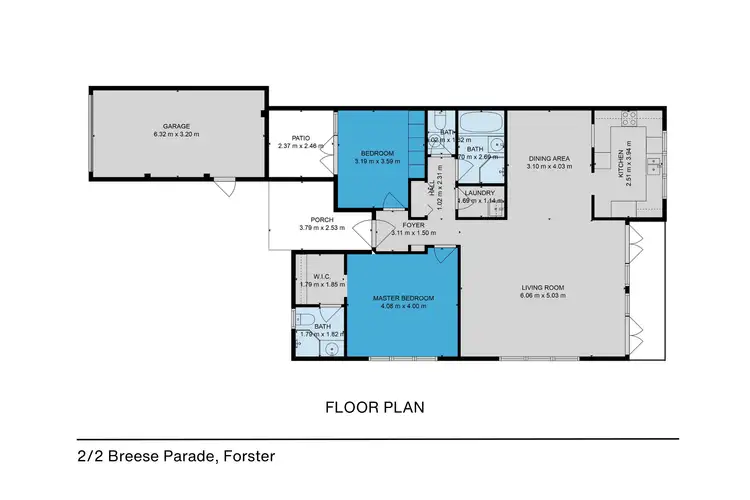 Floorplan of Homely villa listing, 2/2 Breese Parade, Forster NSW 2428