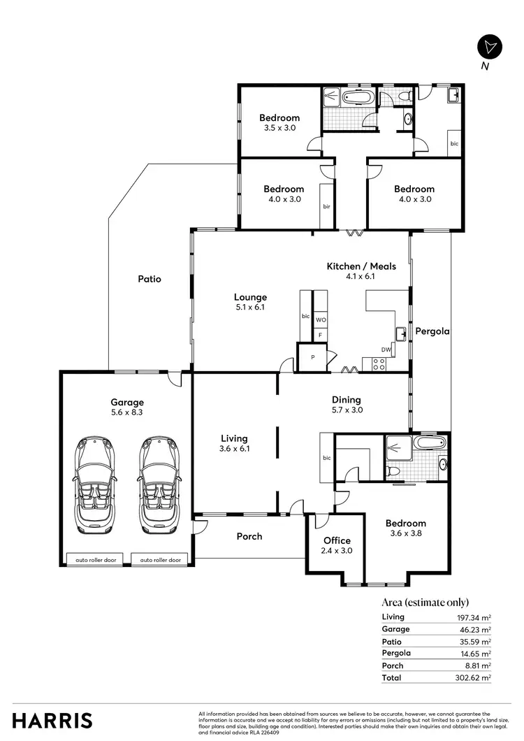 Floorplan of Homely house listing, 20 Alpha Crescent, Panorama SA 5041